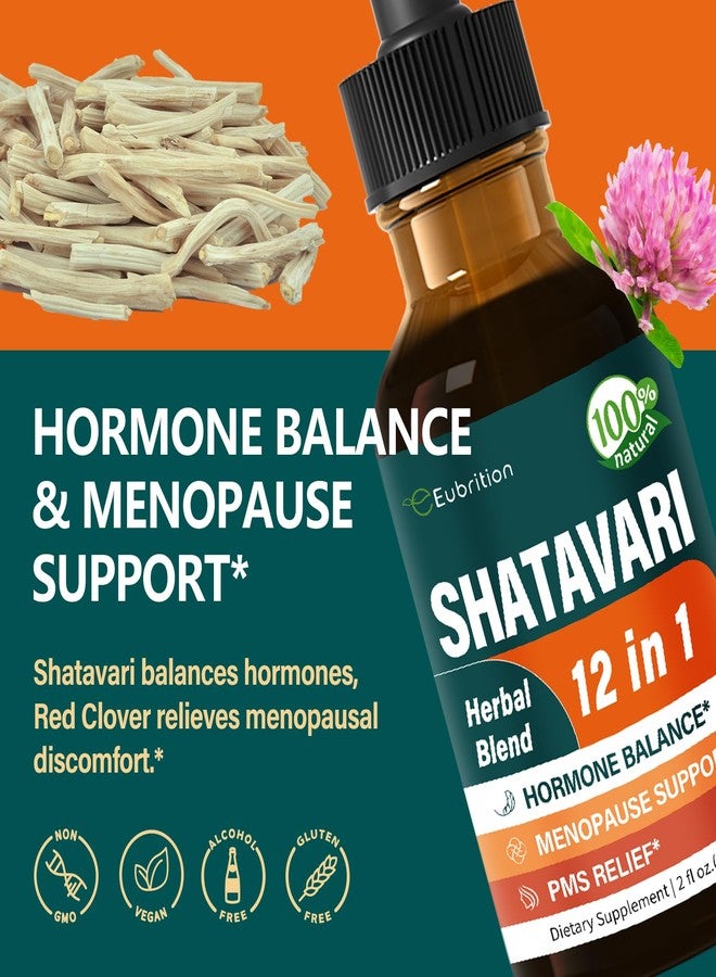 Eubrition Shatavari (Shitabari) Drops for Women Support Menopause Relief, Herbal Supplement for PMS Support, 12-in-1 Formula with Wild Yam, Vitex Berry Extract. 2oz - Image 2